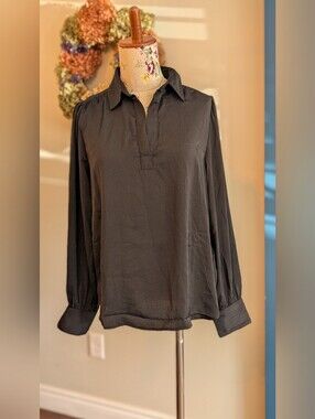 Banana Republic Classic Black Long-Sleeve Women's